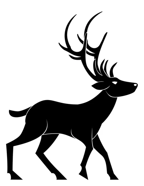 Deer walk — Stock Vector
