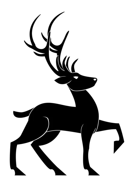 Deer pose — Stock Vector