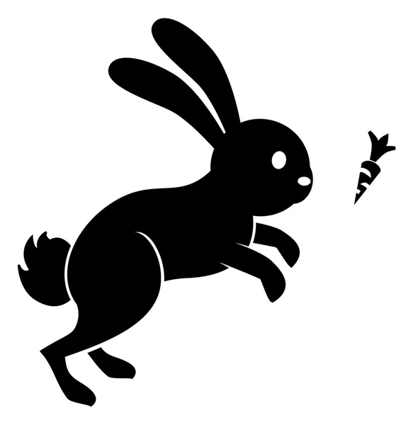 Carotte de saut de lapin — Image vectorielle