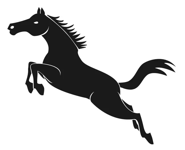 Horse jump symbol — Stock Vector