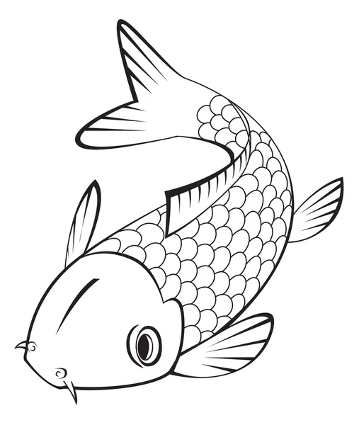 Pesce di Koi — Vettoriale Stock