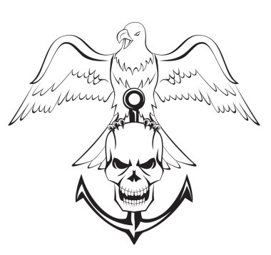 Kartal kafatası çapa