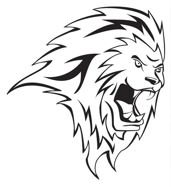 Lion head — Stock Vector