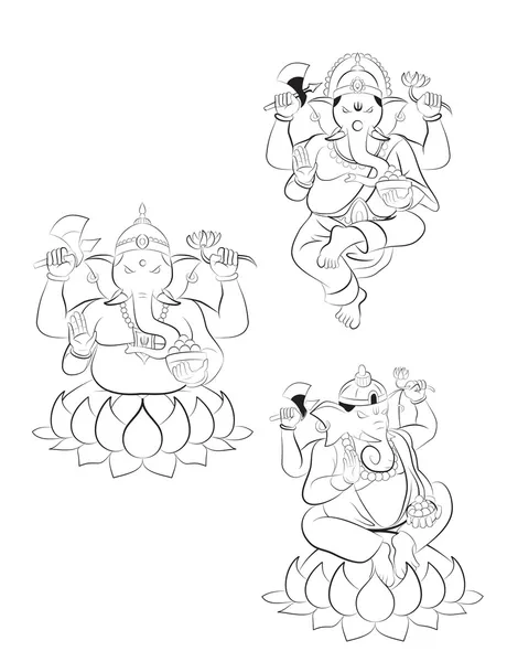 Ganesha Royaltyfria illustrationer