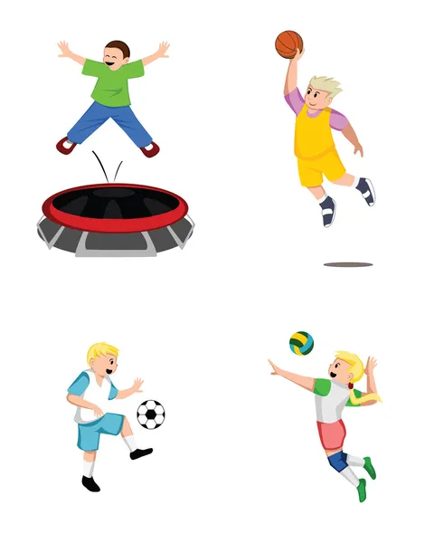 Kid Sport Collection — Stock Vector