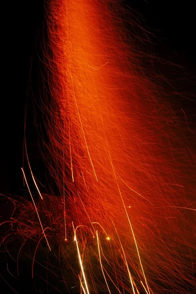 Experiment with fireworks — Stock Photo, Image