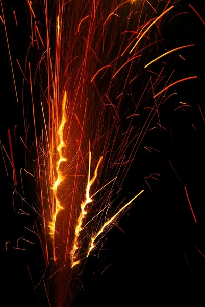 Experiência com fogos de artifício — Fotografia de Stock