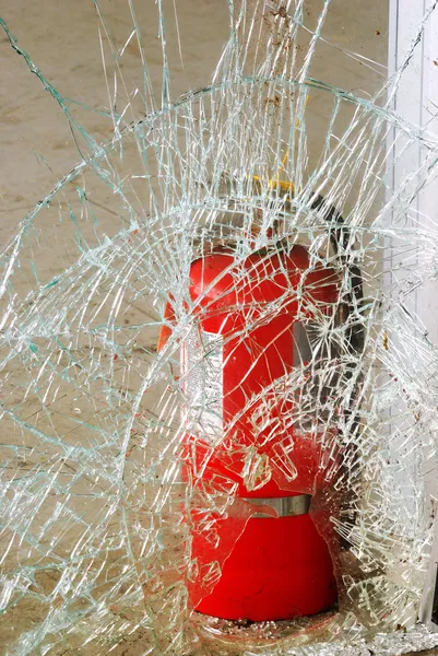 In Case of Fire Break Glass — Stock Photo, Image