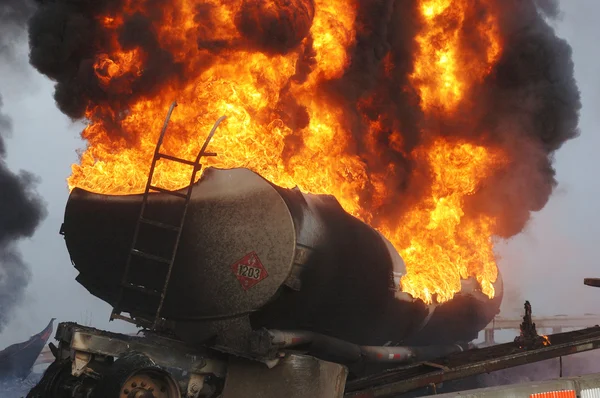 Tanker Fire — Stock Photo, Image