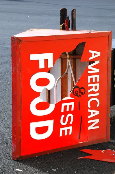 American Chinese Food Sign — Stock Photo, Image