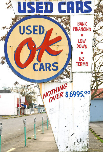 OK Used Cars Sign