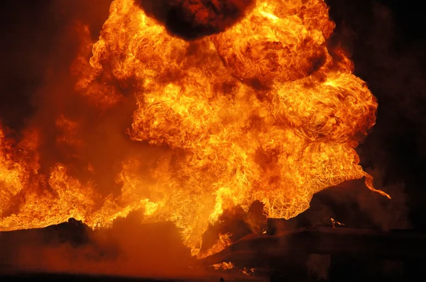 Tanker Fire — Stock Photo, Image