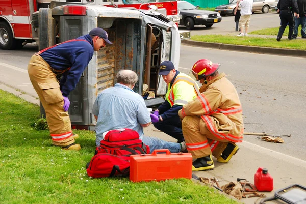 Rollover del camion — Foto Stock