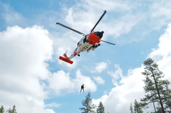 Helicóptero da Guarda — Fotografia de Stock