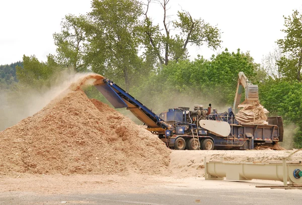 Wood Chipping — Stock Photo, Image