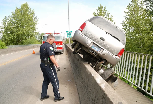 Brug wrak — Stockfoto