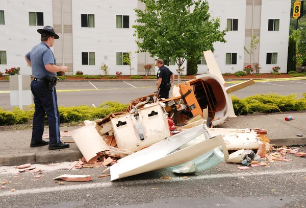 Vliegtuigcrash — Stockfoto