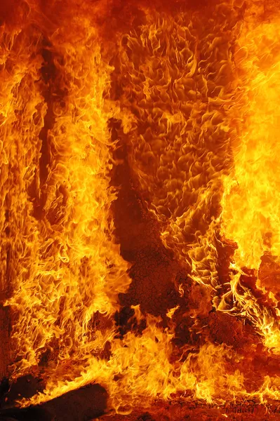 Shořet ohněm — Stock fotografie