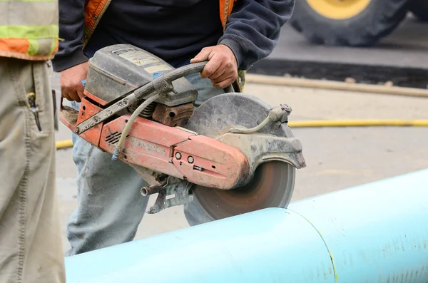 Cut Plastic Pipe — Stock Photo, Image