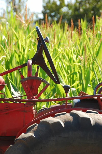 Tractor and Corn — Stock Photo, Image