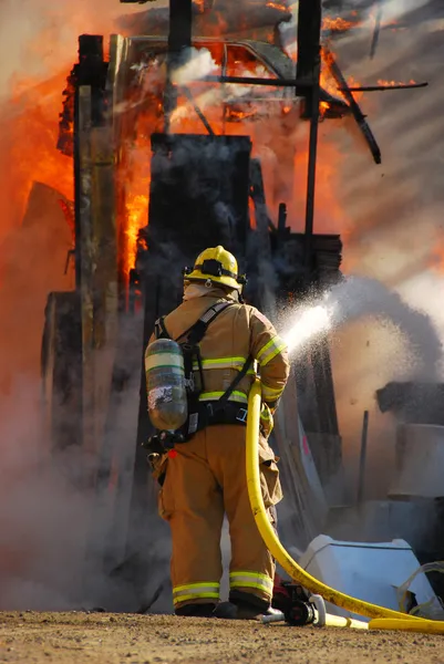 Fire Attack Stock Photo