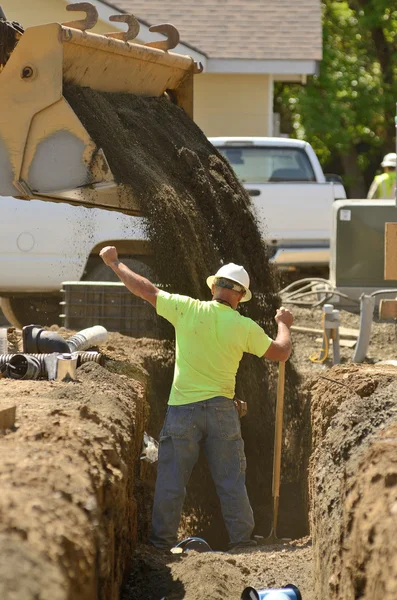 Dike arbete — Stockfoto