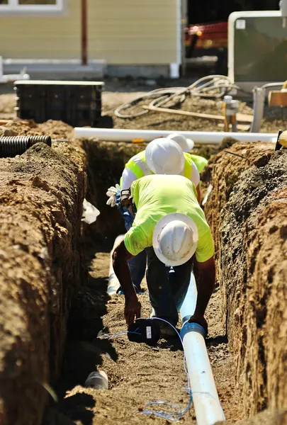 Dike arbete — Stockfoto