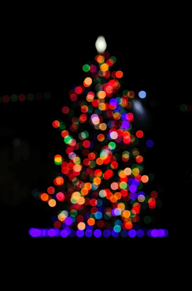 Weihnachtsbaumbeleuchtung — Stockfoto