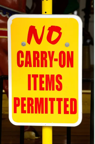 Žádné carry na — Stock fotografie