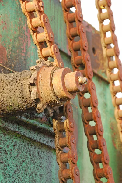 Ketting en versnellingen — Stockfoto