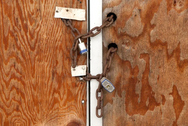 Porta trancada — Fotografia de Stock