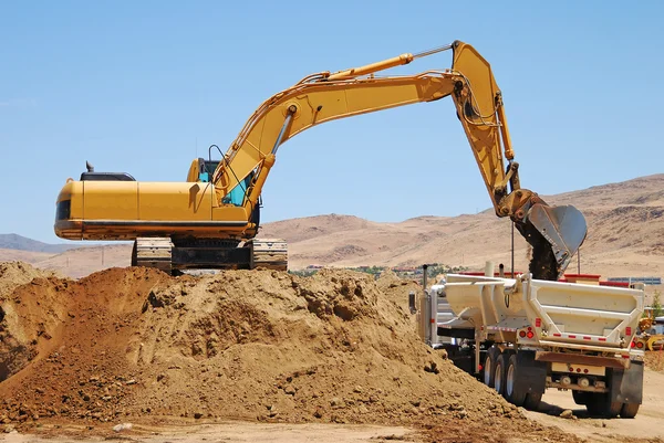 Exchavator Pile — Stock Photo, Image