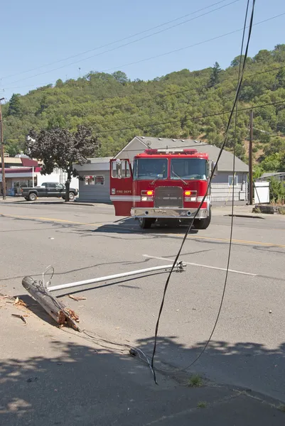 Car and Power Pole — Stock Photo, Image