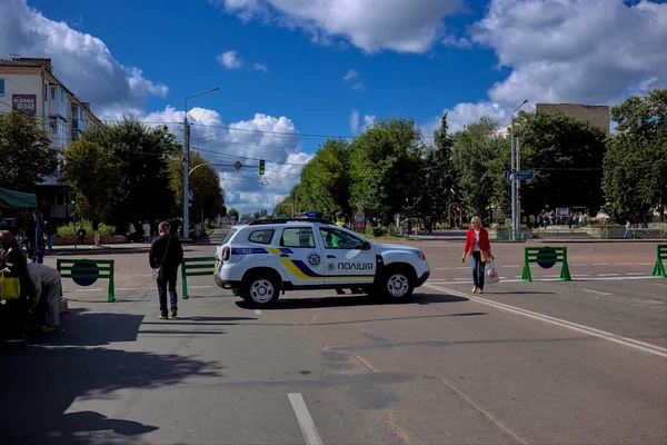 Korosten Ukrajna Szeptember 2021 Egy Szabadtéri Hagyományos Kézműves Vásár Város — Stock Fotó