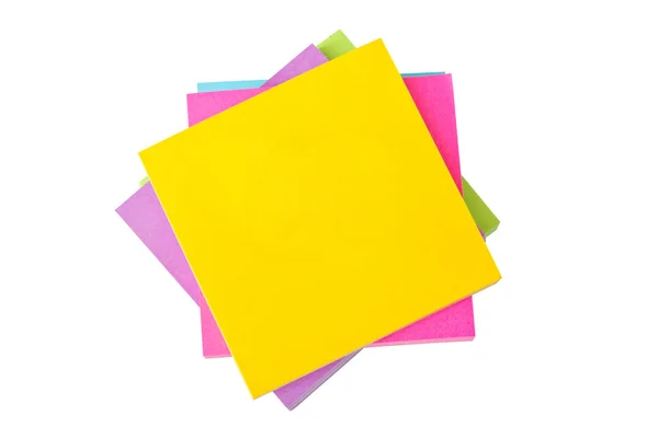 Hoop van kleurrijke kleverige nota 's. — Stockfoto