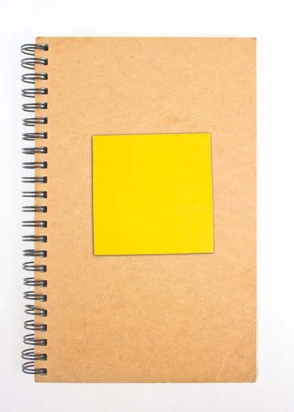 Gerecycleerd papier notebook voorkant cover. — Stockfoto