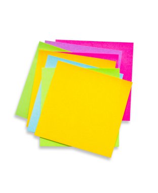 renkli yapışkan notlar