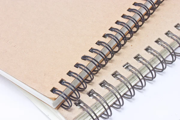 Spine's side of two recycle notebooks. — Stock Photo, Image