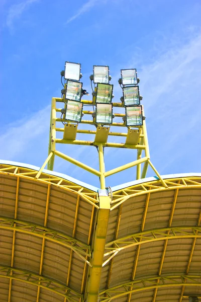 Lighting tower of stadium. — Stock Photo, Image