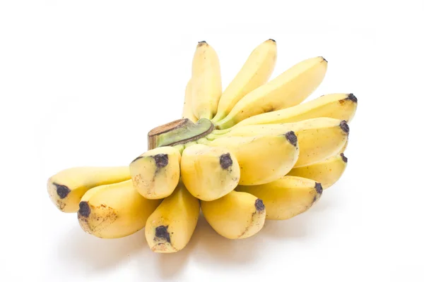 Ramo de plátanos asiáticos aislados sobre fondo blanco . —  Fotos de Stock