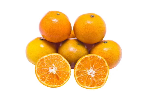 Orange fruit isolated on white background. — Stock Photo, Image