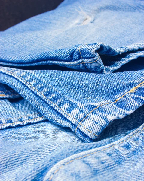 Fechar calças jeans . — Fotografia de Stock