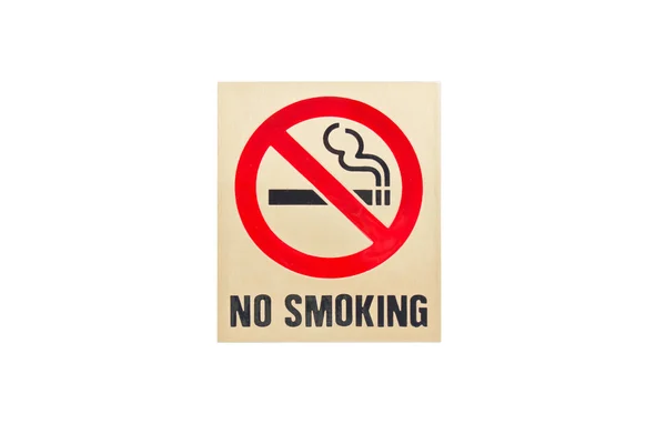 No smoking sign on white background. — Stock Photo, Image