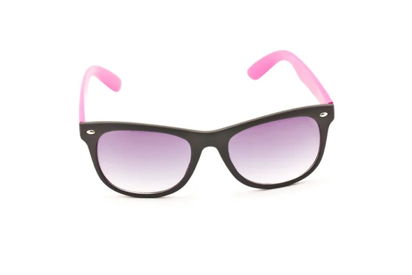 Women's pink and black sun glasses isolated on white background. — Stock Photo, Image