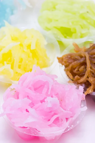 Colorido postre de tradición tailandesa . —  Fotos de Stock