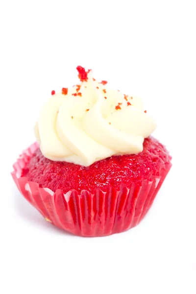 Cupcake with sprinkles isolated on white background. — Stock Photo, Image