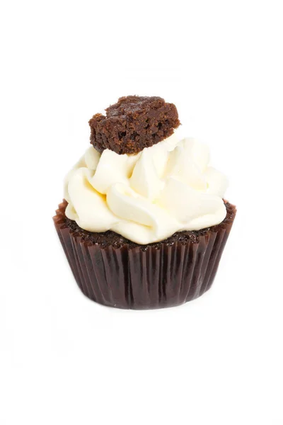 Cupcake aislado sobre fondo blanco. — Foto de Stock