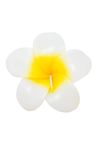 プルメリアの花のキャンドルに分離荒布. — ストック写真