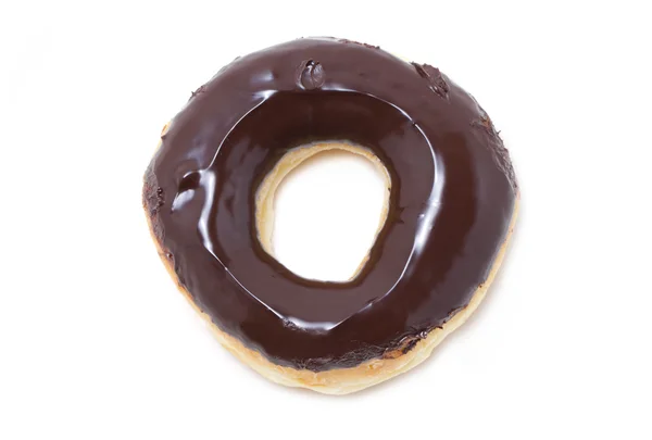 Chocolate glazed doughnut — Stock Photo, Image