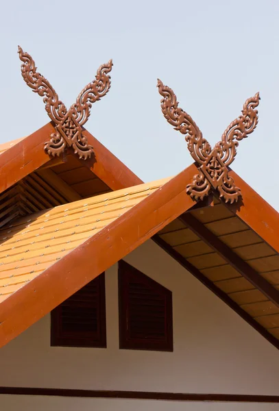 Northern Thai style roof decoration. — Stock Photo, Image